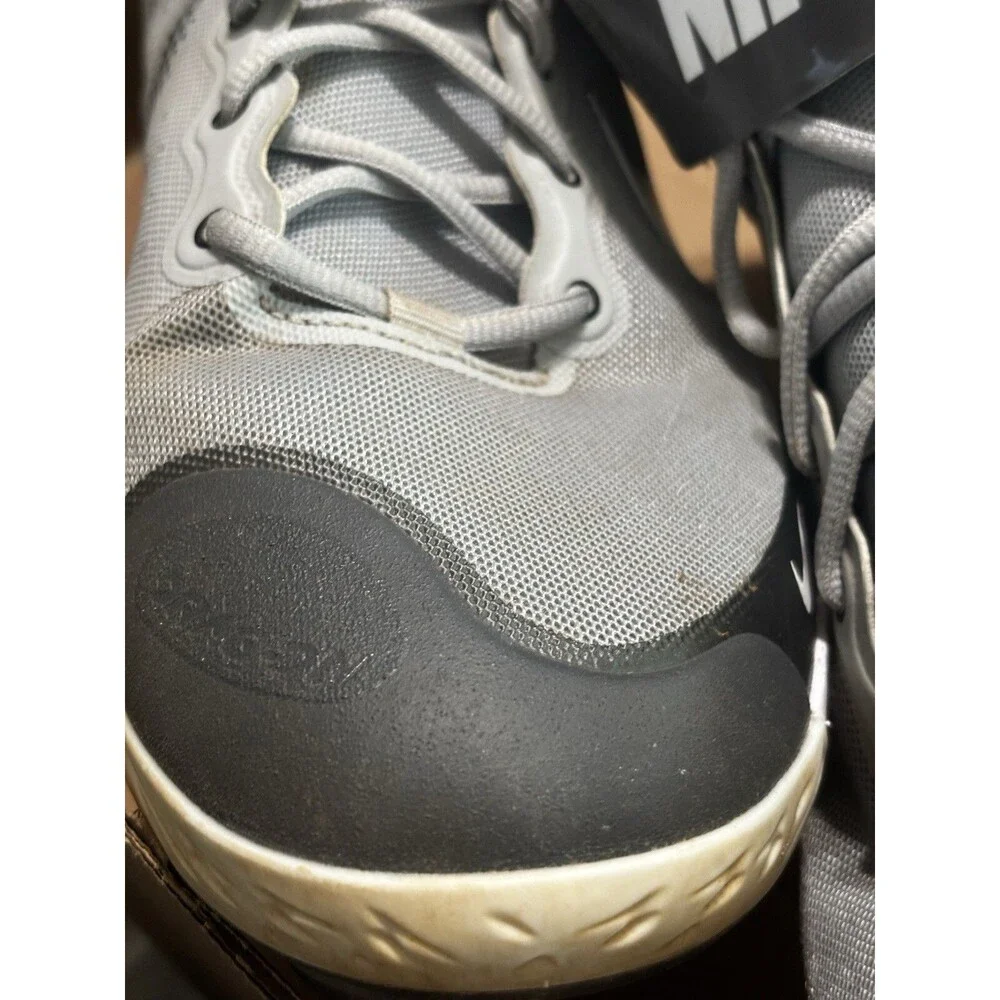 Nike Men's 14 Alpha Huarache Elite 3 Mid Baseball Cleats Light Smoke Grey GUC